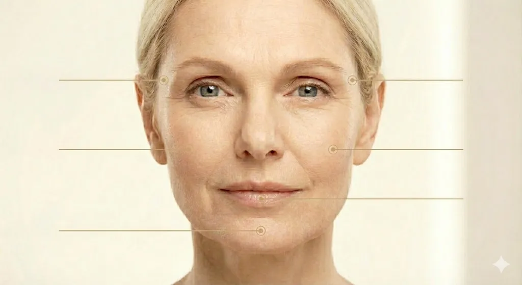 Restauración volumétrica estructural mediante transferencia de grasa autóloga o lipofilling.