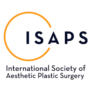 Logotipo de la ISAPS, International Society of Aesthetic Plastic Surgery, aval internacional.