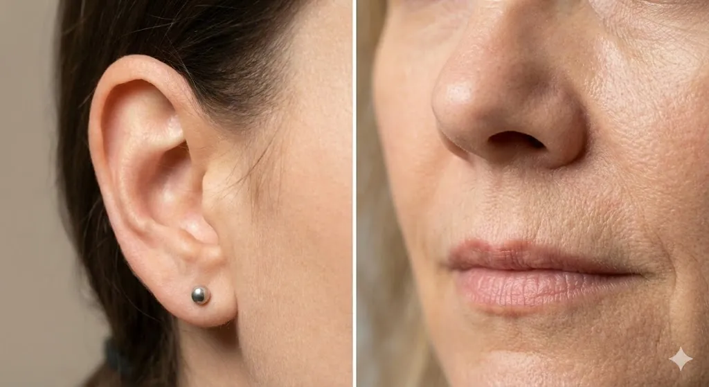 Representación de la armonía facial y equilibrio natural mediante procedimientos complementarios de rejuvenecimiento.
